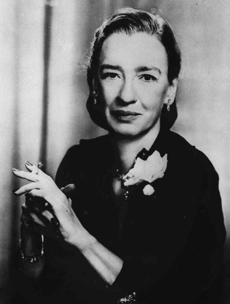 Portrait of Grace Murray Hopper in United States Navy uniform